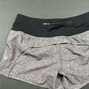 lululemon shorts (black and gray)